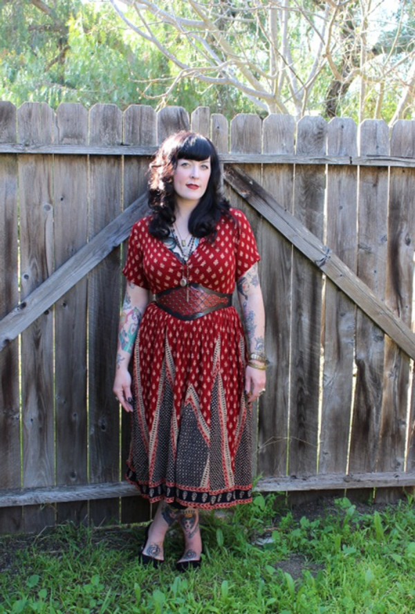 Tiffany Laing wearing the Mermaid Scales Belt