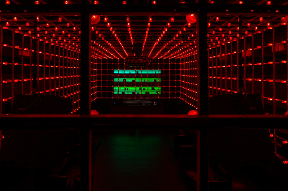 Interactive Dancefloor @The Year Club São Paulo designed by Estudio Guto Requena