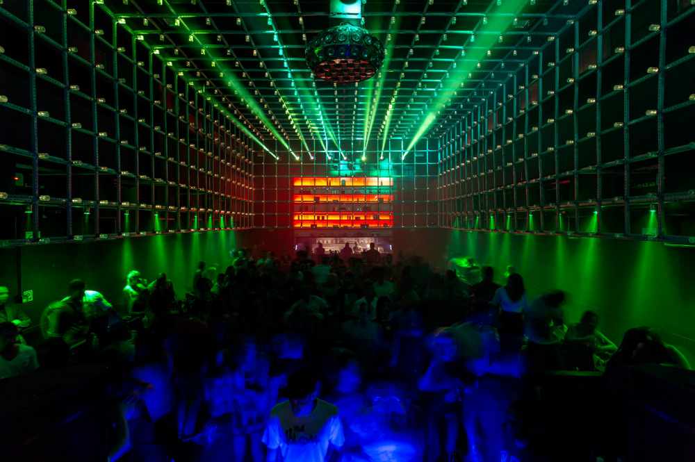 Interactive Dancefloor @The Year Club São Paulo designed by Estudio Guto Requena