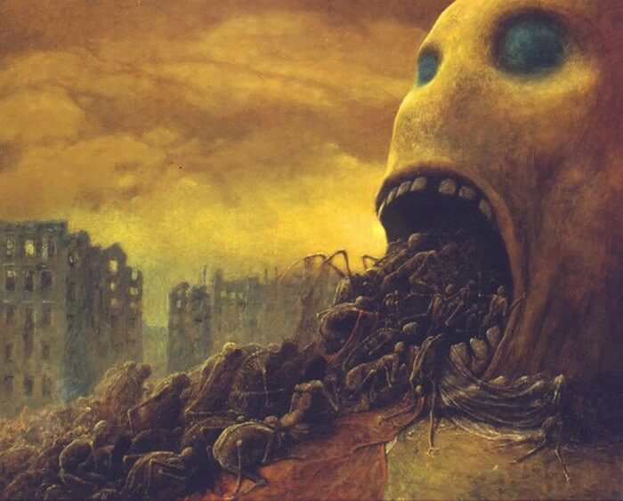 This Polish Painter S Dreamworks Are Just As Dark As Amazing Witness This