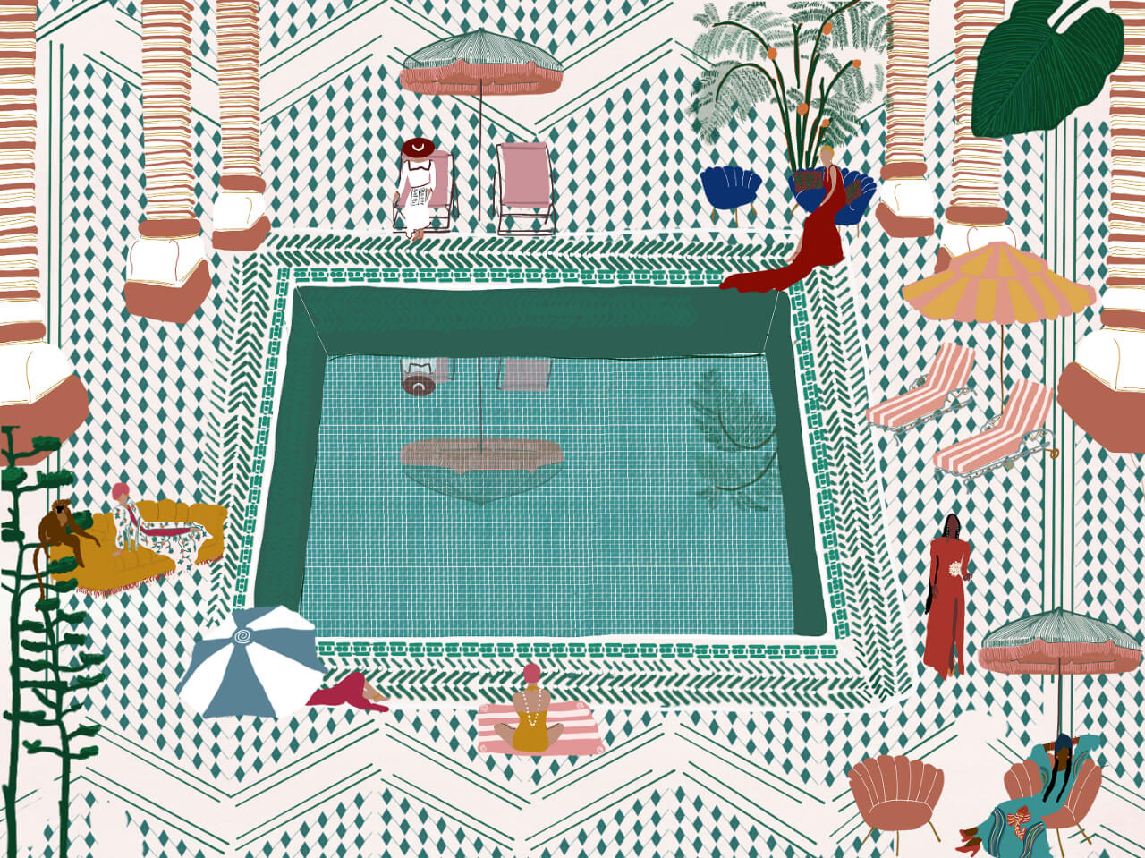 Swan Tribune Travel Illustrations