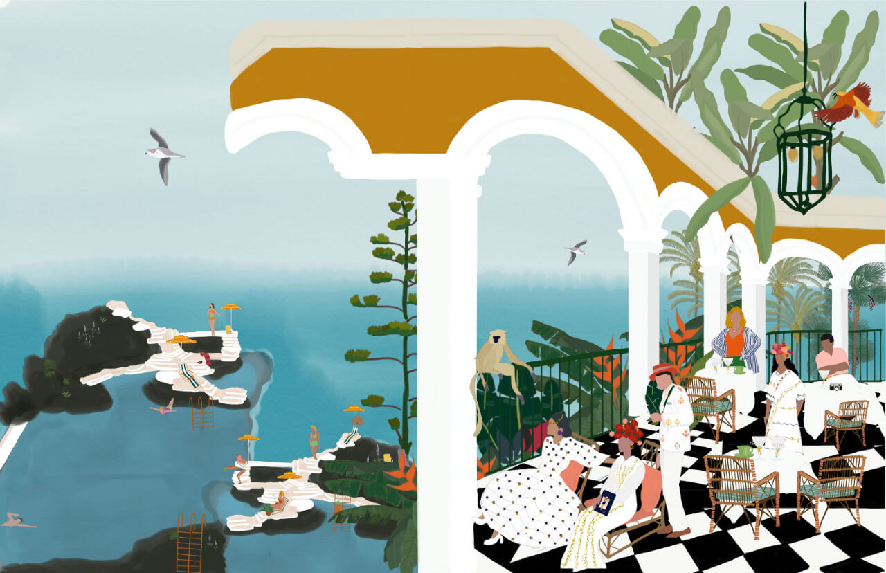 Swan Tribune Travel Illustrations