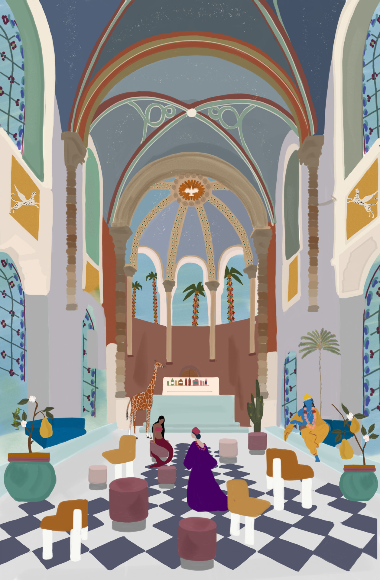 Swan Tribune Travel Illustrations
